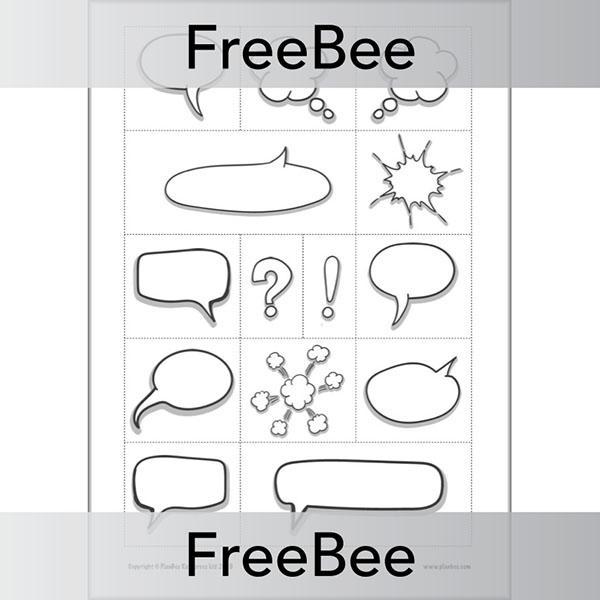 Free Cartoon Strips Template by PlanBee
