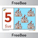 PlanBee FREE castles number line (1-10) | PlanBee FreeBees