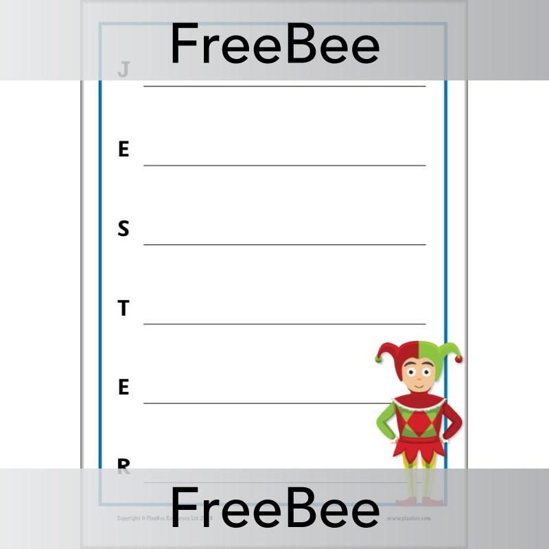 PlanBee Castle Acrostics Poem Template | PlanBee FreeBees