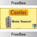 PlanBee Castles Brain Teasers | PlanBee FreeBees