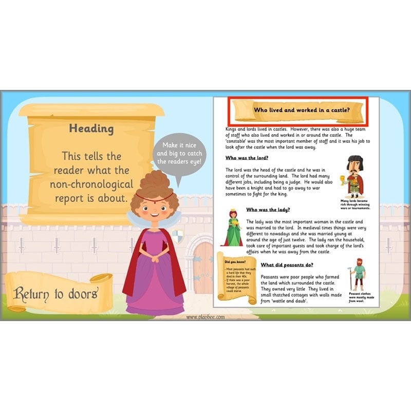 PlanBee Castles Year 2 English Planning Pack by PlanBee