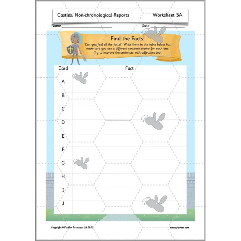 PlanBee Castles Year 2 English Planning Pack by PlanBee
