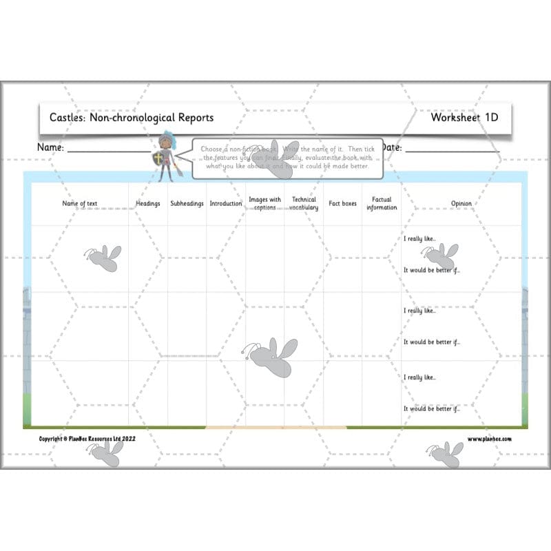PlanBee Castles Year 2 English Planning Pack by PlanBee