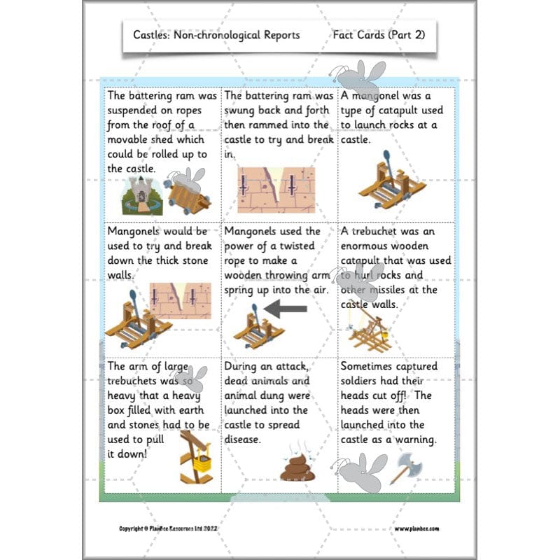 PlanBee Castles Year 2 English Planning Pack by PlanBee