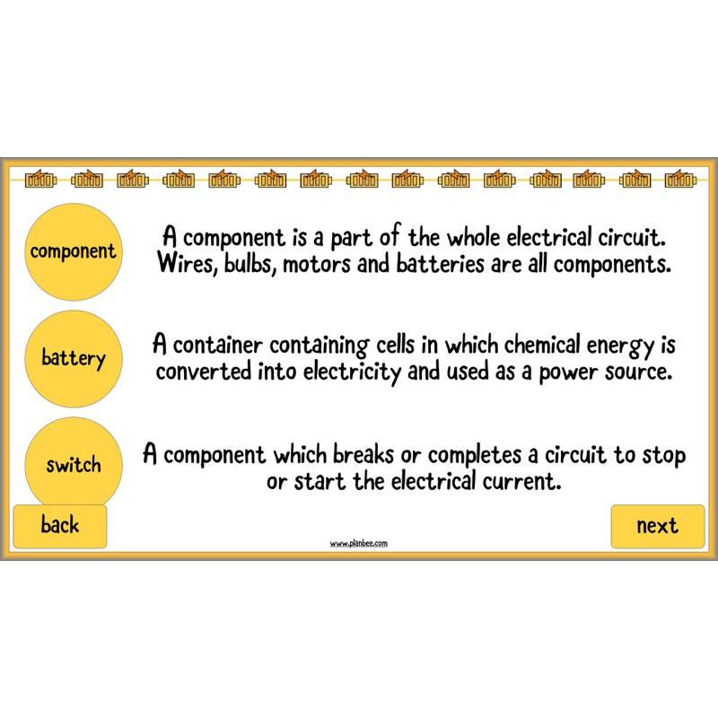 PlanBee Changing Circuits - Electricity Year 6 Lesson Planning
