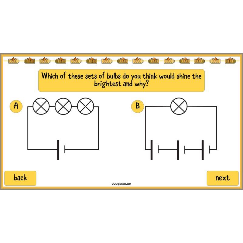 PlanBee Changing Circuits - Electricity Year 6 Lesson Planning