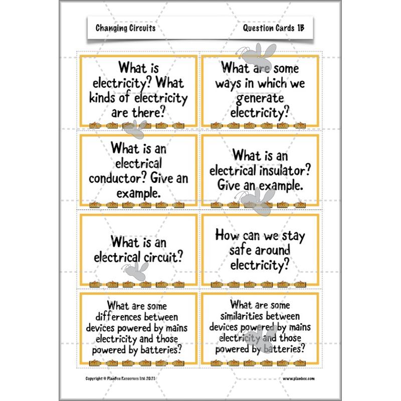 PlanBee Changing Circuits - Electricity Year 6 Lesson Planning