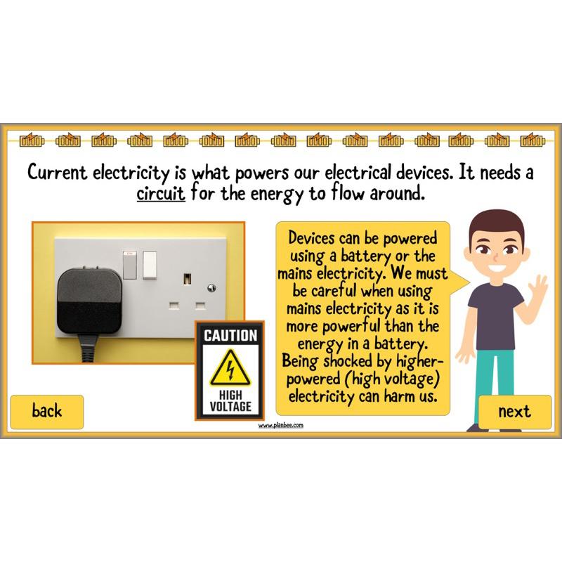 PlanBee Changing Circuits - Electricity Year 6 Lesson Planning