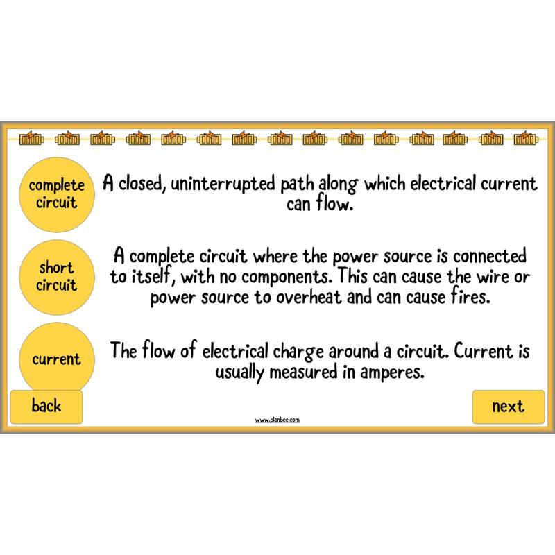 PlanBee Changing Circuits - Electricity Year 6 Lesson Planning