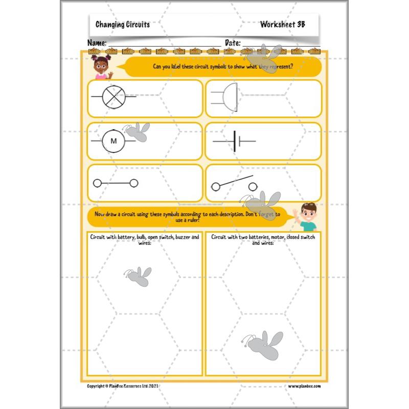 PlanBee Changing Circuits - Electricity Year 6 Lesson Planning