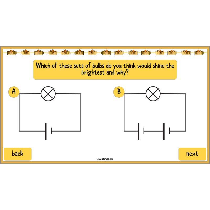 PlanBee Changing Circuits - Electricity Year 6 Lesson Planning