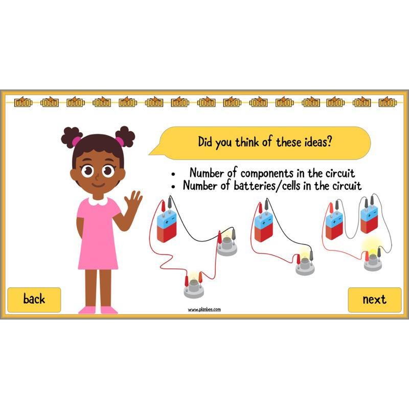 PlanBee Changing Circuits - Electricity Year 6 Lesson Planning