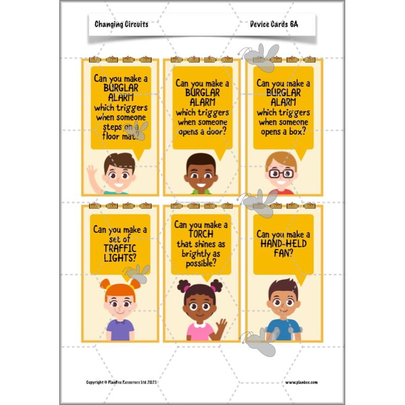 PlanBee Changing Circuits - Electricity Year 6 Lesson Planning