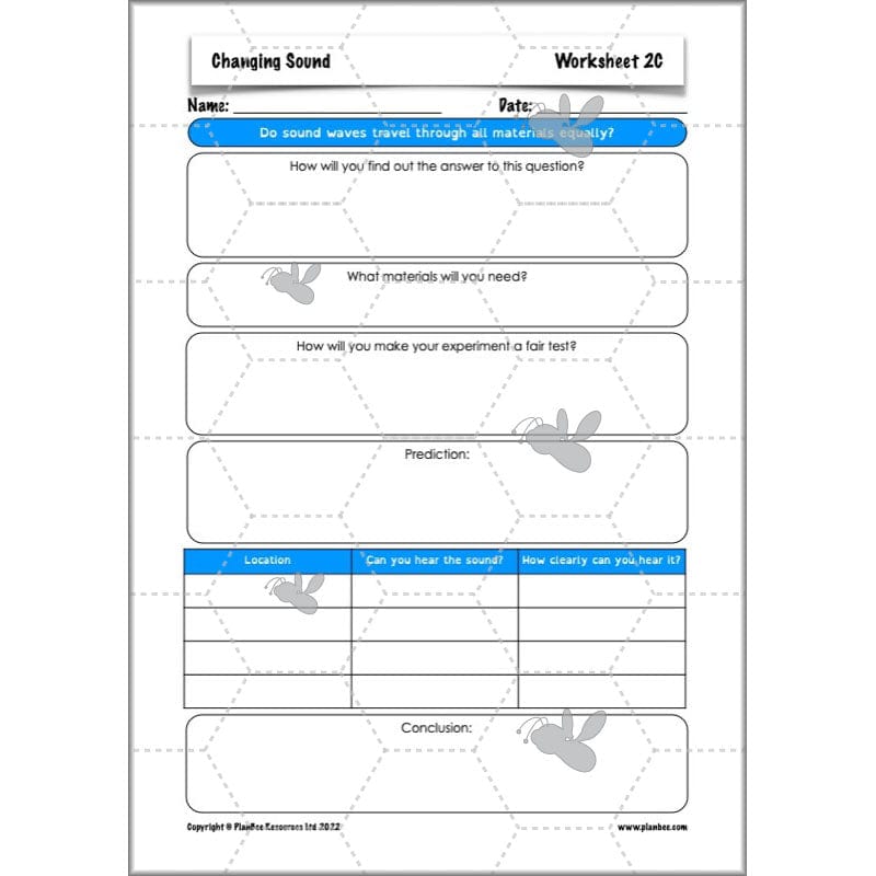 PlanBee Changing Sounds KS2 Year 4 Science Planning | PlanBee