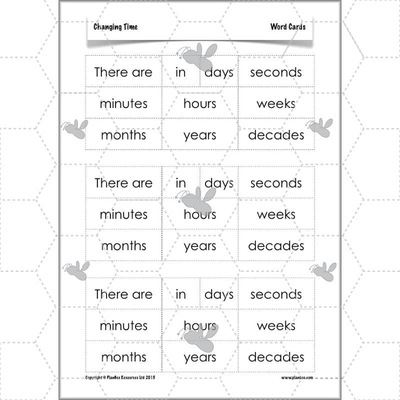 PlanBee Changing Time Year 5 Maths Lesson Planning Pack