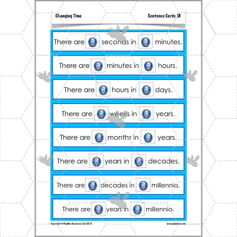 PlanBee Changing Time Year 5 Maths Lesson Planning Pack