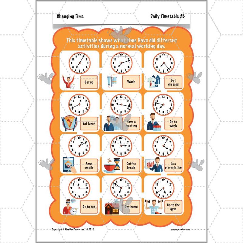 PlanBee Changing Time Year 5 Maths Lesson Planning Pack