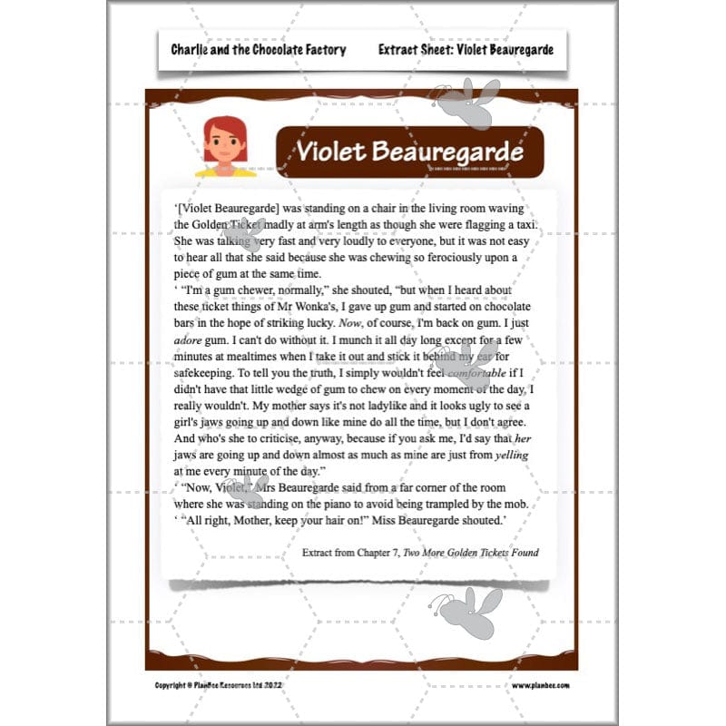 PlanBee Charlie and the Chocolate Factory Resources KS2 Pack | PlanBee