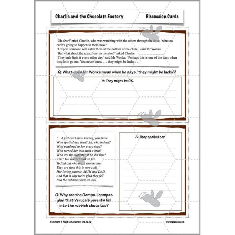 Charlie and the Chocolate Factory Resources KS2 Pack | PlanBee