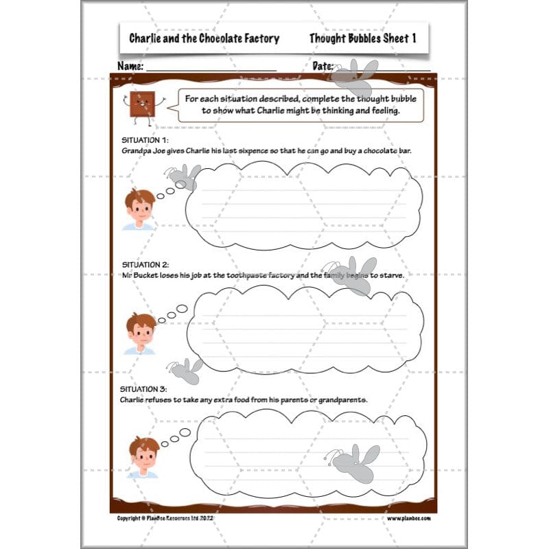 PlanBee Charlie and the Chocolate Factory Resources KS2 Pack | PlanBee