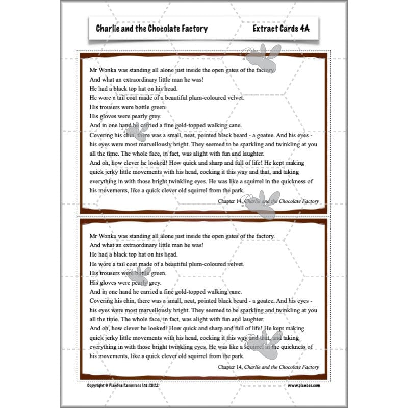 PlanBee Charlie and the Chocolate Factory Resources KS2 Pack | PlanBee