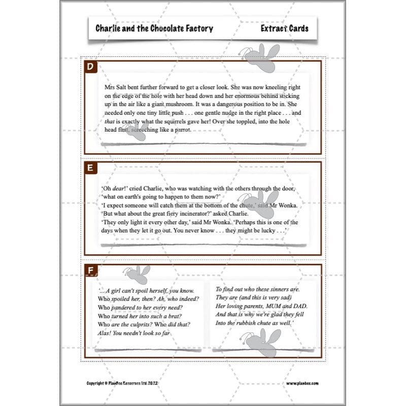 PlanBee Charlie and the Chocolate Factory Resources KS2 Pack | PlanBee