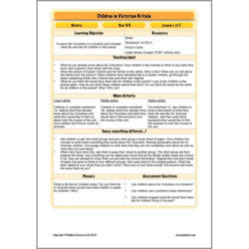 PlanBee Children in Victorian Britain | PlanBee KS2 History Lessons