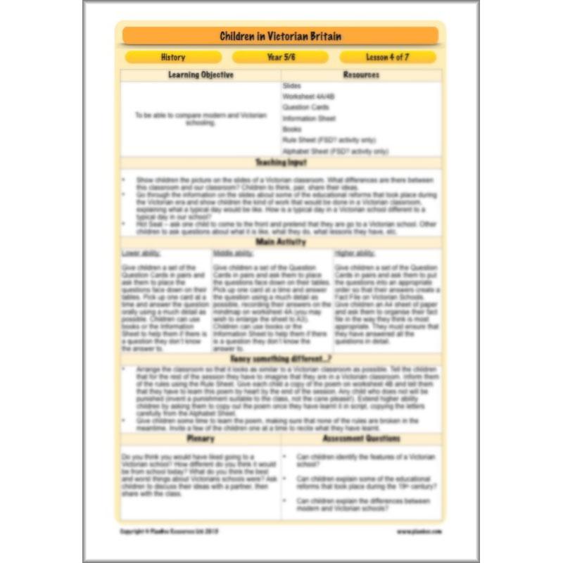 PlanBee Children in Victorian Britain | PlanBee KS2 History Lessons