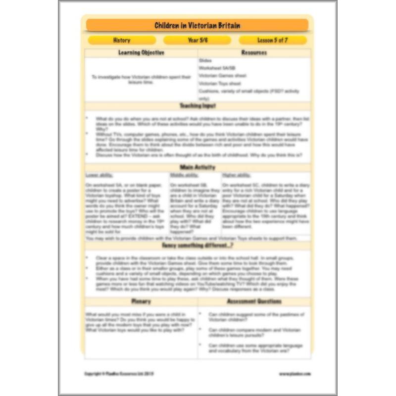 PlanBee Children in Victorian Britain | PlanBee KS2 History Lessons