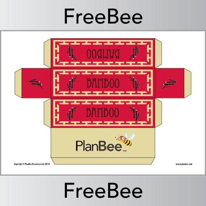 Free Bamboo China-themed Group Name Labels by PlanBee