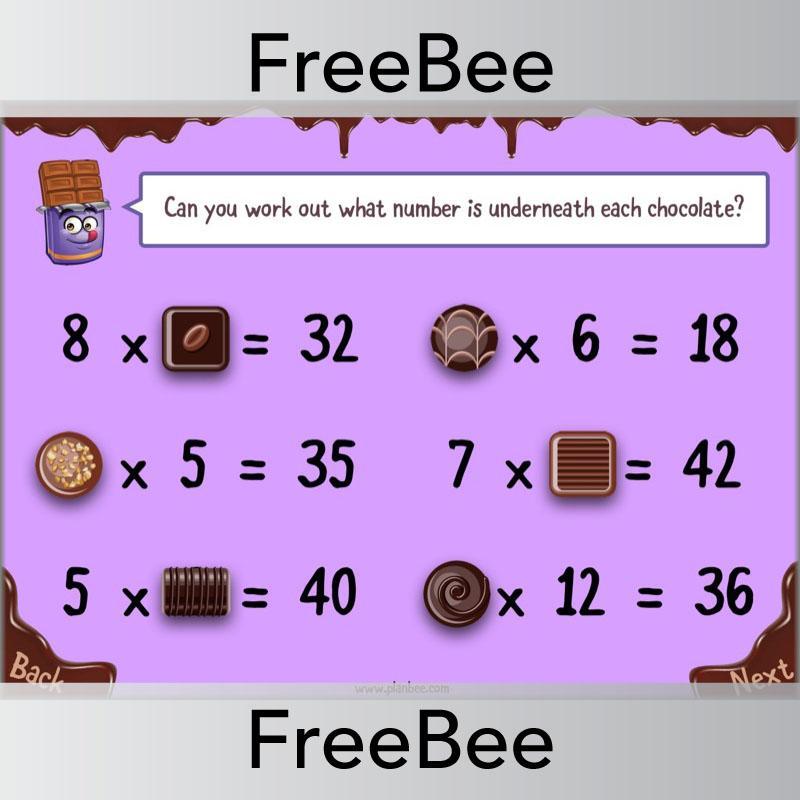 Free Chocolate Themed Brain Teasers by PlanBee