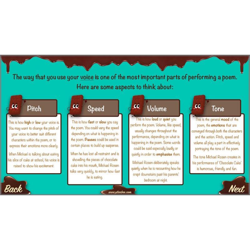 PlanBee Chocolate Poetry KS2 | Poetry Year 4