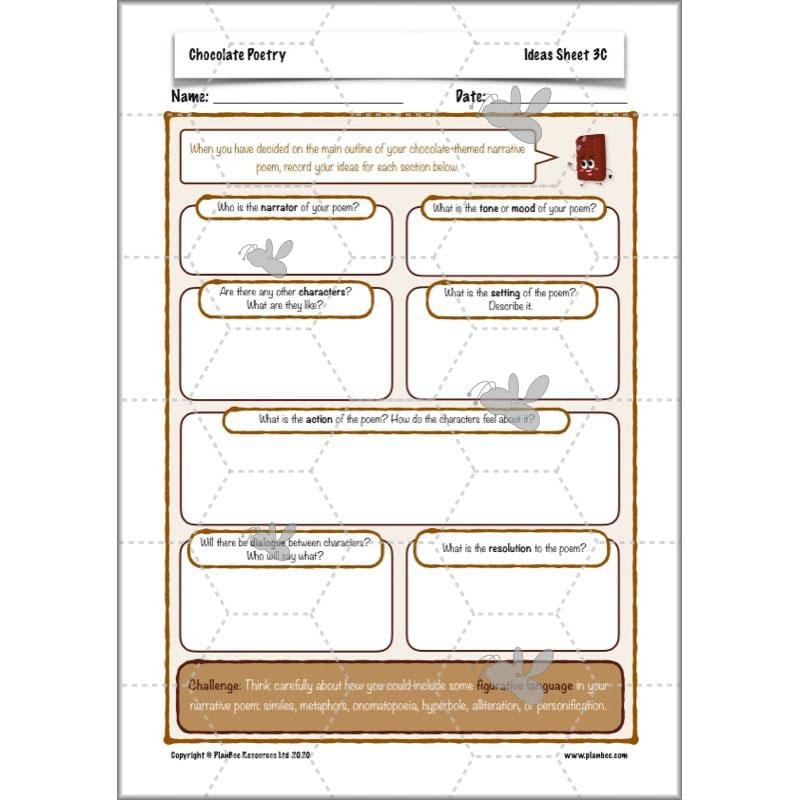 PlanBee Chocolate Poetry KS2 | Poetry Year 4