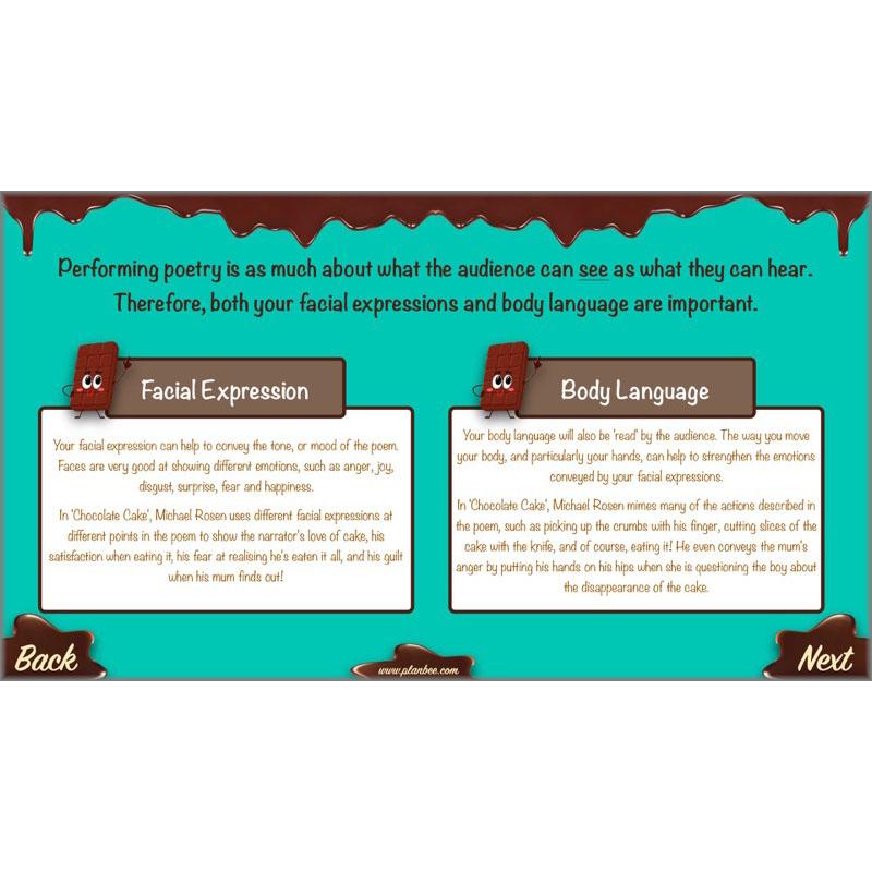 PlanBee Chocolate Poetry KS2 | Poetry Year 4