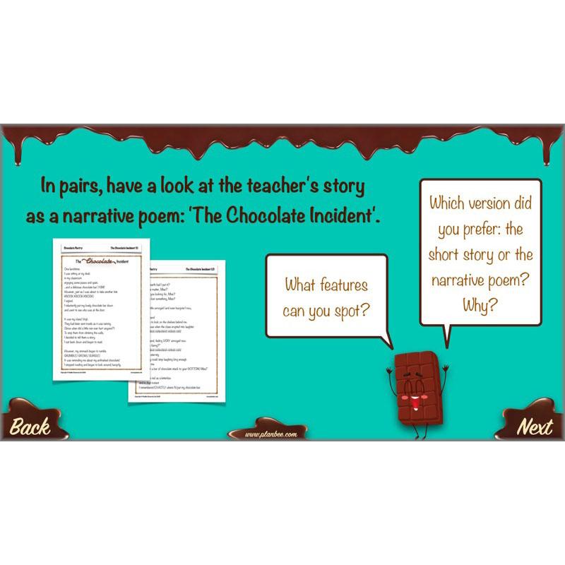 PlanBee Chocolate Poetry KS2 | Poetry Year 4