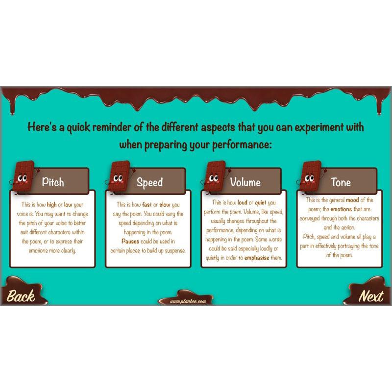 PlanBee Chocolate Poetry KS2 | Poetry Year 4