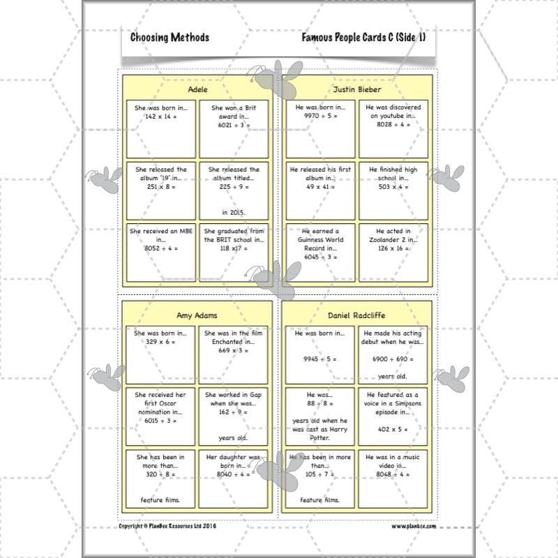 PlanBee Choosing Methods - Complete Year 6 Maths Planning and Resources