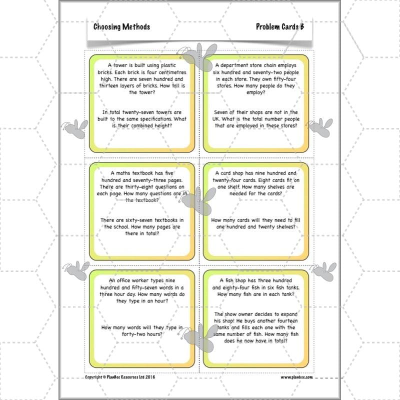 PlanBee Choosing Methods - Complete Year 6 Maths Planning and Resources