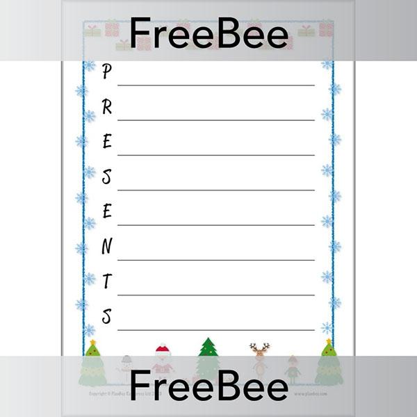 Free Christmas acrostic poem templates for children | PlanBee free-christmas-acrostic-poem-templates-for-children-planbee