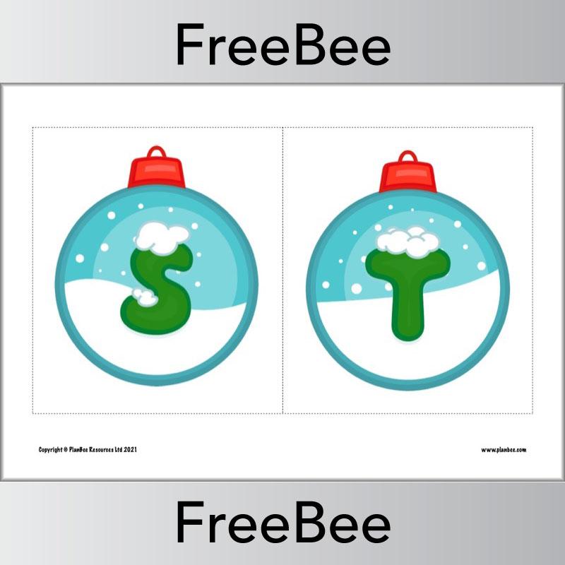 PlanBee FREE Christmas Alphabet Display Pack by PlanBee