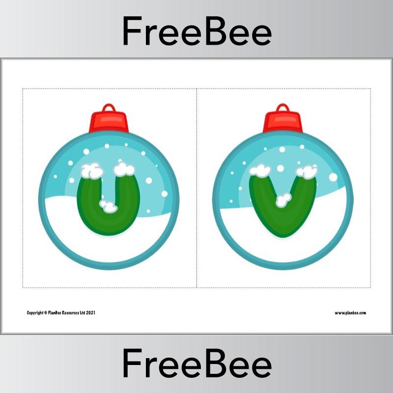 PlanBee FREE Christmas Alphabet Display Pack by PlanBee