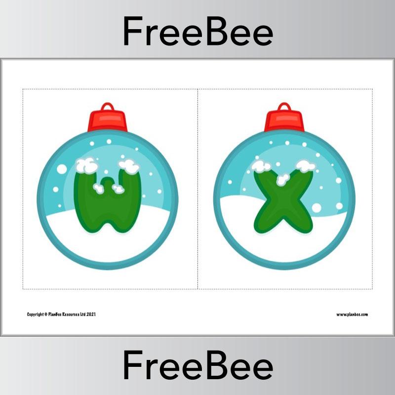 PlanBee FREE Christmas Alphabet Display Pack by PlanBee