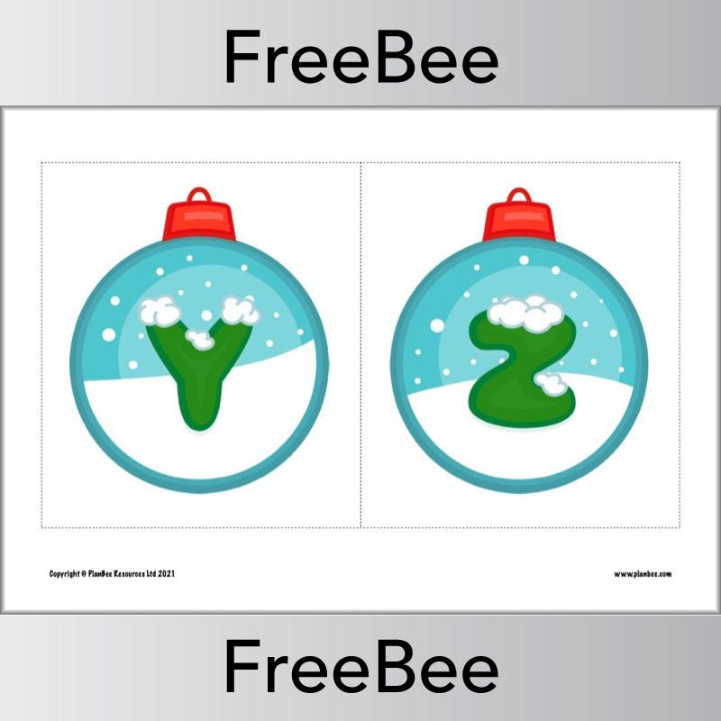 PlanBee FREE Christmas Alphabet Display Pack by PlanBee