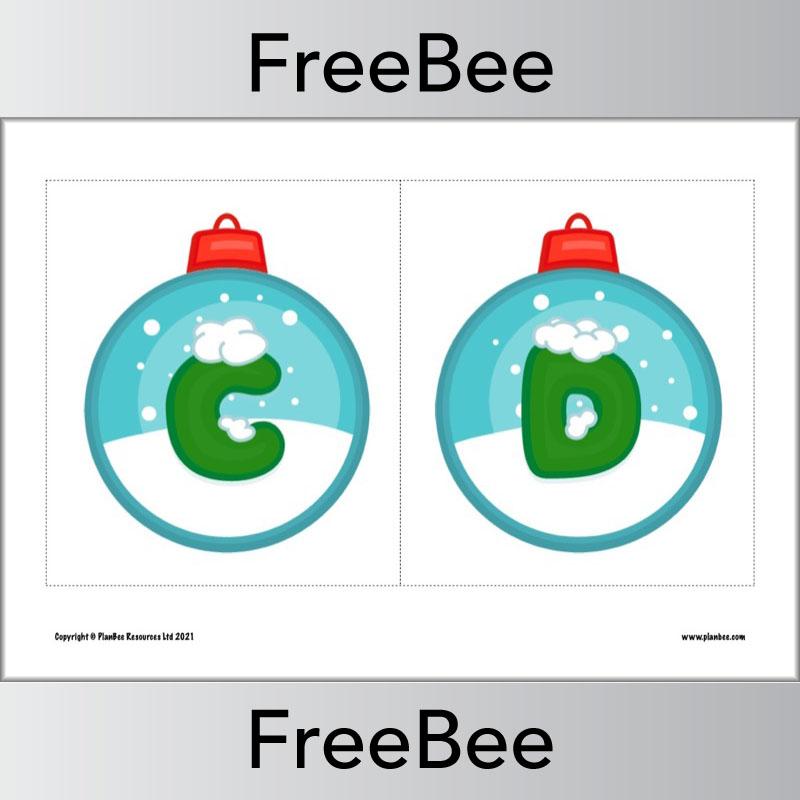 PlanBee FREE Christmas Alphabet Display Pack by PlanBee