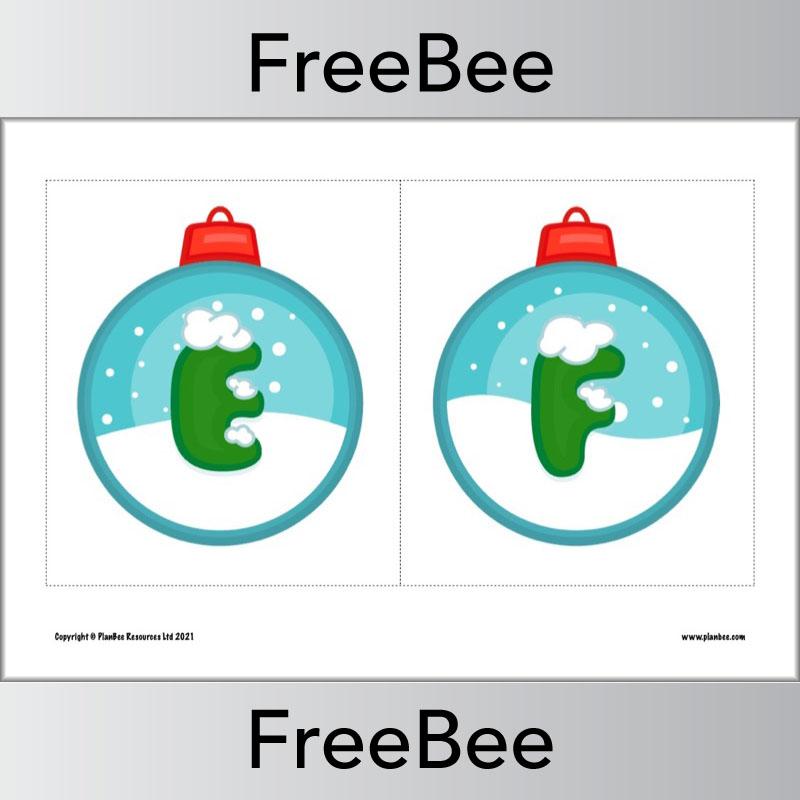 PlanBee FREE Christmas Alphabet Display Pack by PlanBee