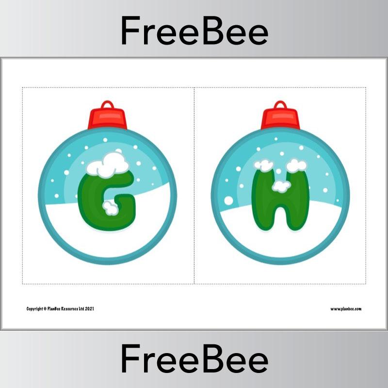 PlanBee FREE Christmas Alphabet Display Pack by PlanBee