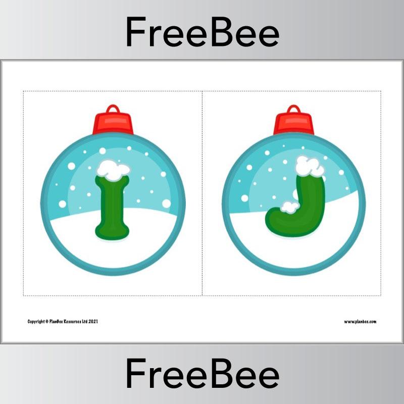 PlanBee FREE Christmas Alphabet Display Pack by PlanBee