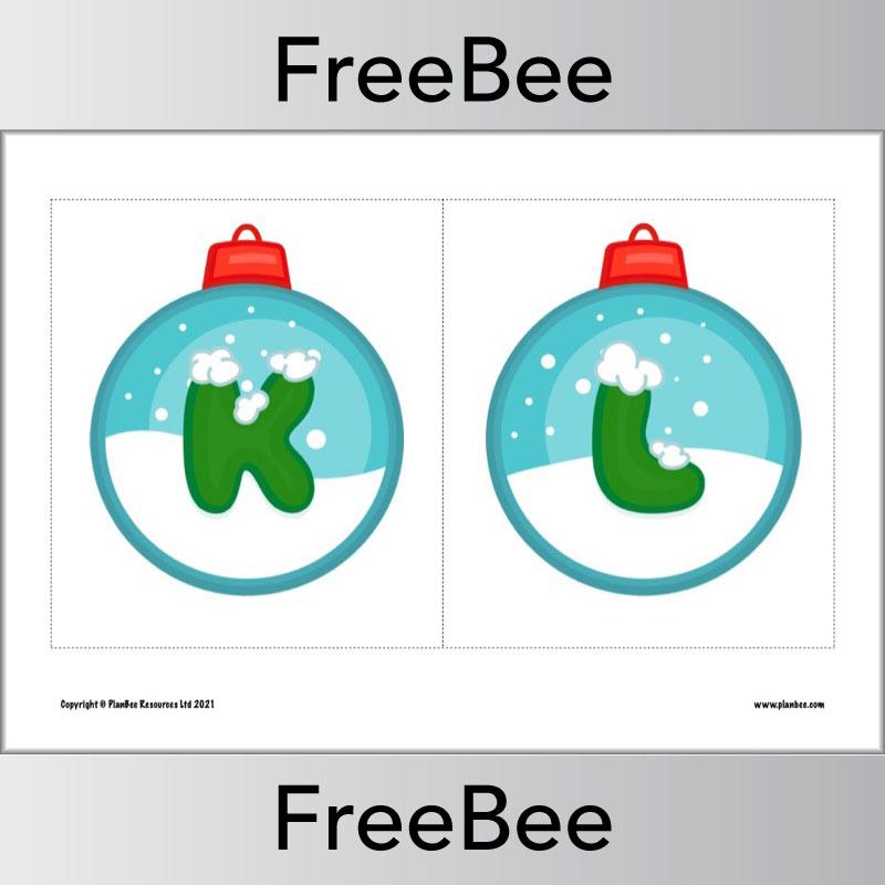 PlanBee FREE Christmas Alphabet Display Pack by PlanBee
