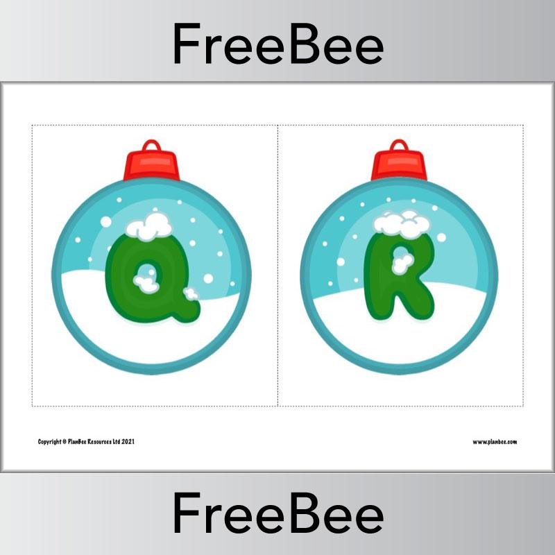 PlanBee FREE Christmas Alphabet Display Pack by PlanBee