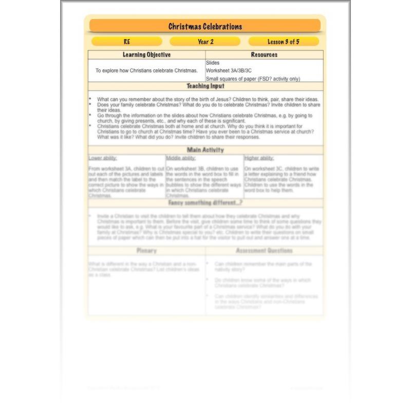 PlanBee Christmas Around the World KS1 RE Lessons by PlanBee